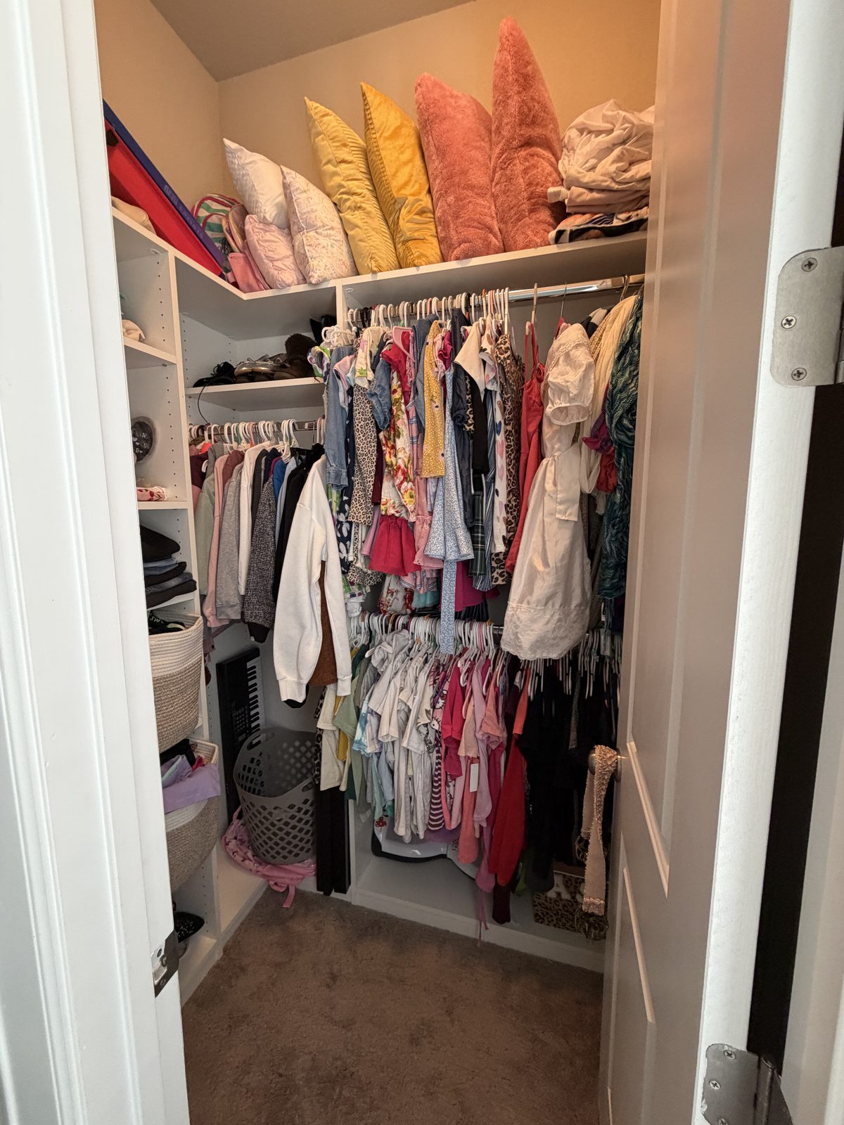 Closet after organization