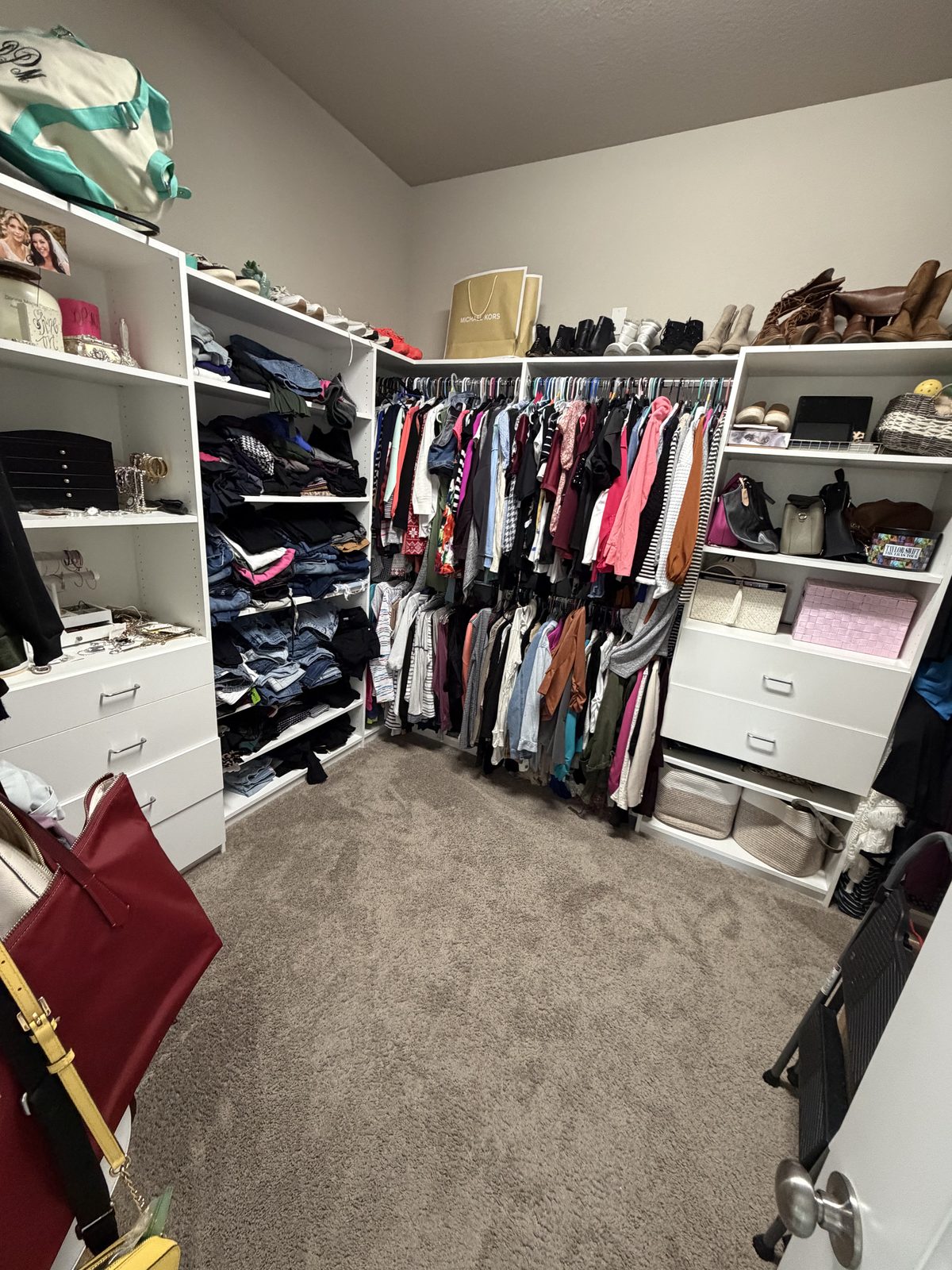 Kids closet after