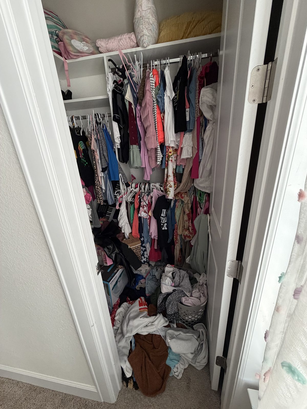 Closet before organization